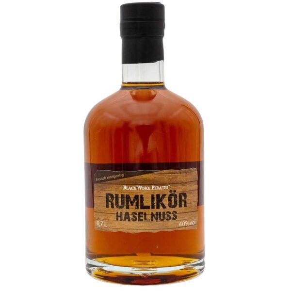 Black Work Pirates Haselnuss Rumlikör 40% 0,7l