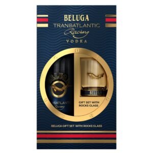 Beluga Vodka Transatlantic + Glas 40% 0,7l