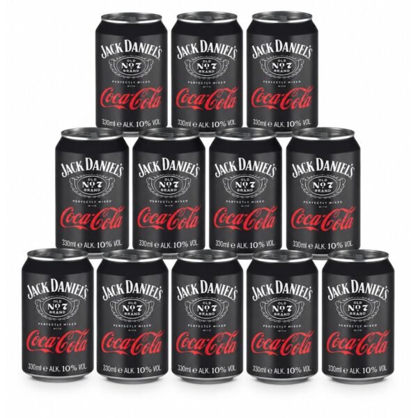 Jack Daniels Tennessee Whiskey & Cola Ready to Drink 12x 10% 3,96l